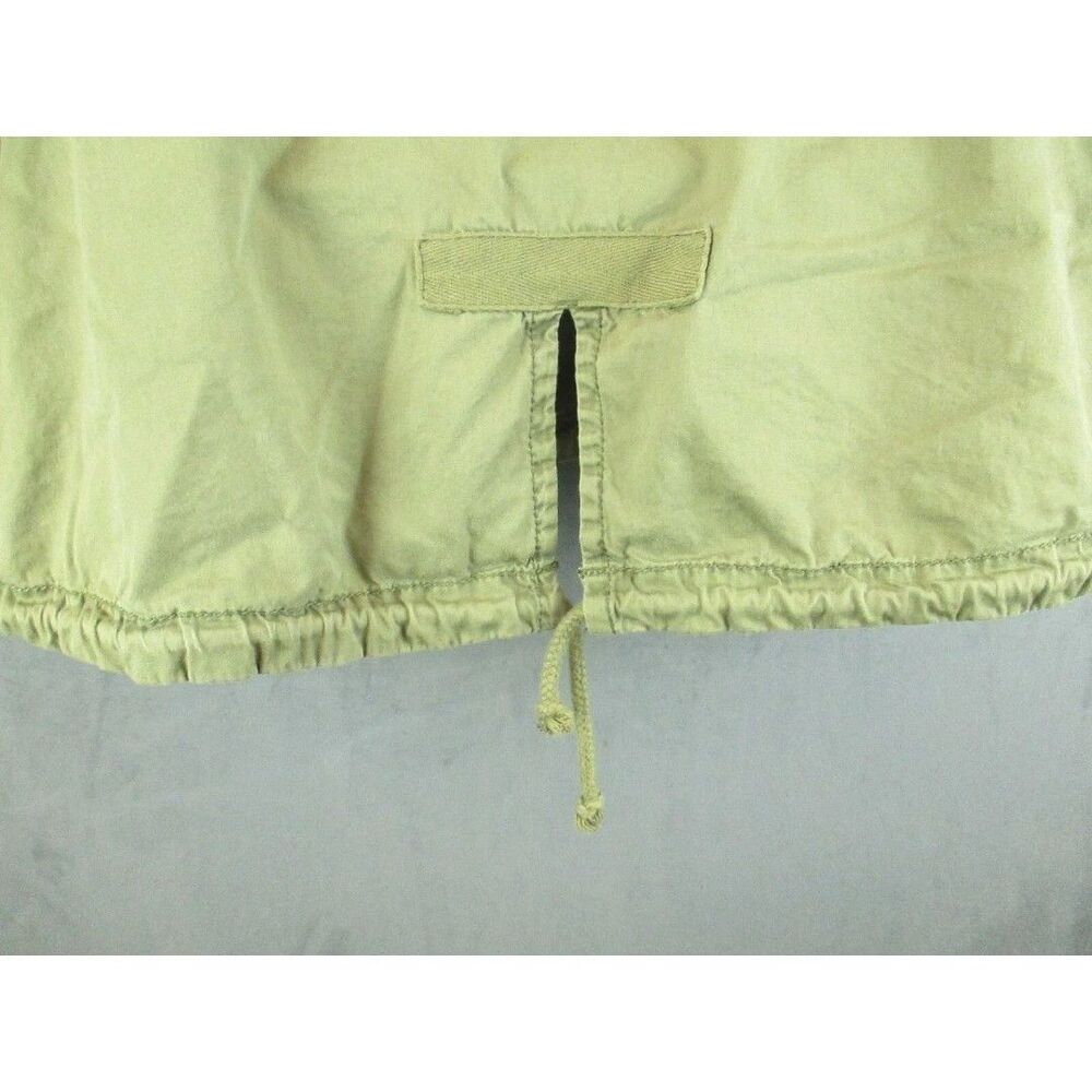 Sun & Shadow Boho Embroidered Crane Bird Floral Utility Jacket Green L - Picture 6 of 11